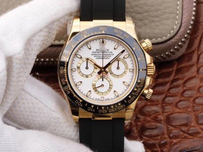 1:1 SUPER REPLICA ROLEX DAYTONA COSMOGRAPH M116518LN-0041 JH FACTORY RUBBER STRAP
