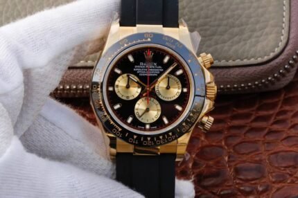 1:1 SUPER REPLICA ROLEX DAYTONA COSMOGRAPH M116518LN-0047 JH FACTORY RUBBER STRAP