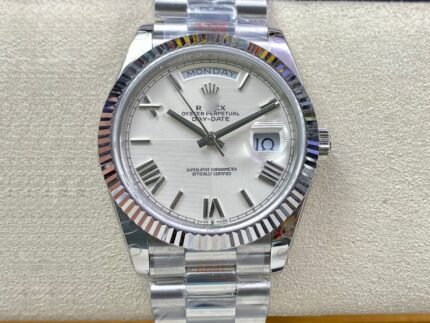 1:1 SUPER REPLICA ROLEX DAY DATE 228239-83419 EW FACTORY STAINLESS STEEL STRAP
