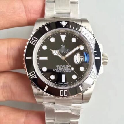 1:1 SUPER REPLICA ROLEX SUBMARINER 114060 300M NOOB FACTORY V9 VERSION BLACK DIAL